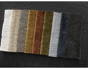 Czarny podnóżek z tkaniny szenilowej Leonore – Bobochic Paris