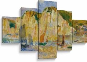 Obraz - Auguste Renoir, Sea and Cliffs, reprodukcje (125x70 cm)
