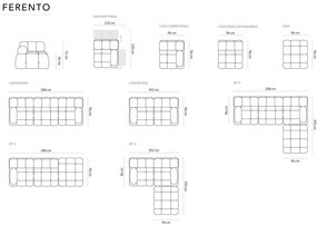 Ciemnozielony podnóżek Ferento – Cosmopolitan Design