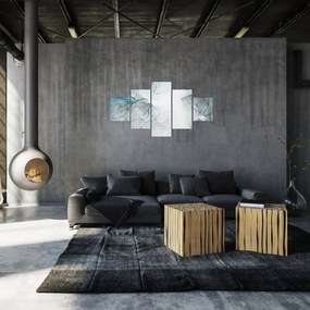 Obraz - Niebieski marmur (125x70 cm)