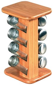 Kesper 58099 Stojak na przyprawy z 8 szklankami,13 x 25,5 x 15 cm