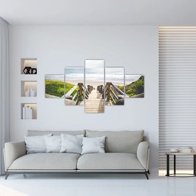 Obraz - Wejście na plażę (125x70 cm)