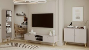 Komoda LEBEL z drzwiczkami 100cm kaszmirowa MELIMEBLE