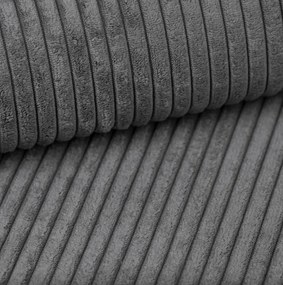 Kanapa KASJO Lewostronny Sofo-Narożnik z funkcją spania i poduszkami, 2x pojemnik POSO 060 Szary DOMOHOME