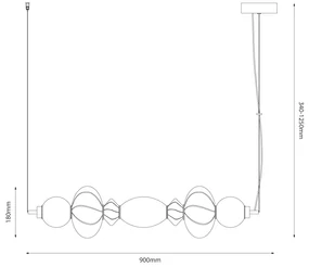 Lampa wisząca ASCOLI 24W LED