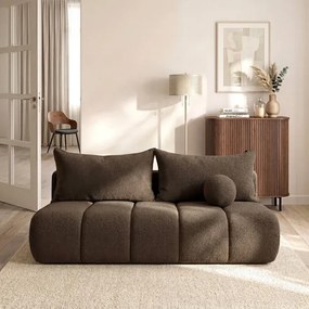 Sofa z Funkcją Spania SARIA Mocca Boucle Nowoczesna