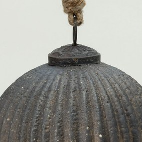 Bombka szklana Rustic Black 10 cm