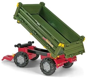Rolly toys rollytrailer przyczepa rolly multi dwuosiowa zielona