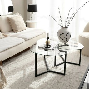 Zestaw stolików konferencyjnych Bellisimo Black, 2 szt.