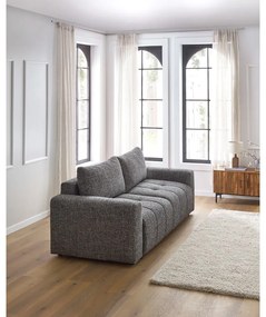 Ciemnoszara rozkładana/ze schowkiem sofa 248 cm Arsene – Bobochic Paris