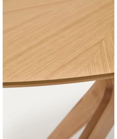 Stół z blatem w dekorze dębu 110x180 cm Naanim – Kave Home