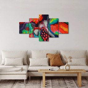 Abstrakcyjny obraz - kolory (125x70 cm)