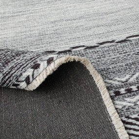 Dywan bawełniany Pescara  szaro-czarny 80 cm x 150 cm