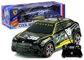 Auto zdalnie sterowane sportowe pilot r/c czarne