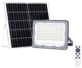 LED Naświetlacz with a solar panel FOCUS 60W/10000 mAh 3,2V 6000K IP65 + ZS