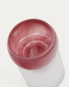 Różowy szklany wazon (wysokość 19 cm) Kelse – Kave Home