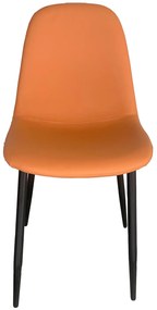 Krzeso ze sztucznej skóry Teok w kolorze czarnym