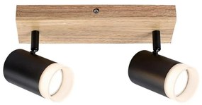 Rabalux 73122 - Lampa sufitowa TORAS 2xGU10/5W/230V dąb