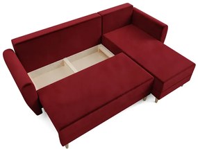 Bordowy narożnik rozkładany - Sinsiew 4X