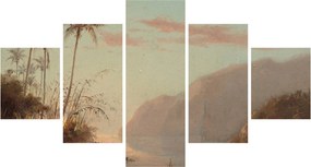 Obraz - Camille Pissarro, A creek in st. Thomas (Virgin Islands), reprodukcje (125x70 cm)