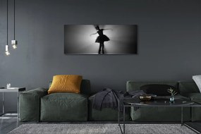 Zdjęcie na płótnie Baletnica na Szarym Tle