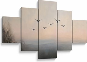 Obraz - Stado ptaków (125x70 cm)