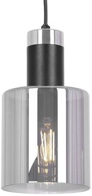 Pojedyncza lampa wisząca ze szklanym kloszem - A468-Solla