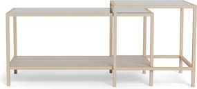 Szare stalowe stoliki zestaw 2 szt. 50x90 cm Seaford – Actona