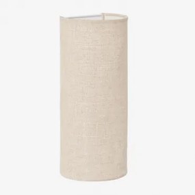 Kinkiet Ścienny Z Lnu Kiraz ↔︎ 15 X ↑35 Cm & Len Kremowy Beż - Sklum