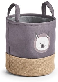 Materiałowy kosz z uszami do przenoszenia, Ø 25 cm