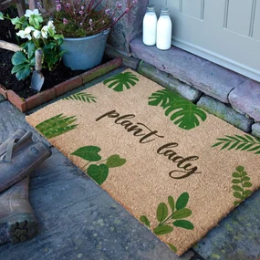 Wycieraczka z włókna kokosowego 60x90 cm Plant Lady – Artsy Doormats