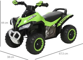 HOMCOM Jeździk dziecięcy pchacz samochód dziecięcy odpychanie się stopami światło muzyka zielony