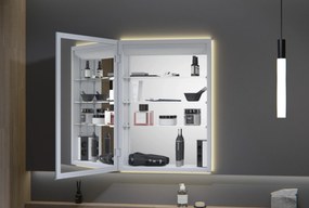 Szafka podtynkowa z lustrem LED UP7012