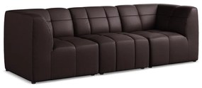 Ciemnofioletowa sofa z imitacji skóry 255 cm Aloha – Makamii