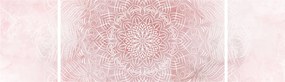 Obraz - Różowa mandala (170x50 cm)