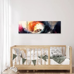 Obraz - W wirze powodzi, akwarela (170x50 cm)