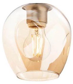 Redo A01-2621-Zamienny klosz do lampy i żyrandola PIERCE Ø 15 cm złoty/przydymiony