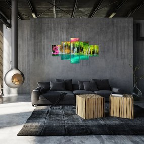 Obraz - Wodospad, Jeziora Plitwickie, Chorwacja (125x70 cm)