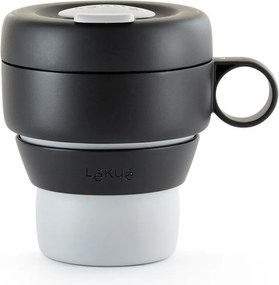Czarny kubek termiczny 400 ml To Go – Lékué