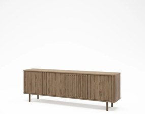 Szafka pod TV w dekorze dębu w naturalnym kolorze 180x60,5x35 cm Salma – Marckeric