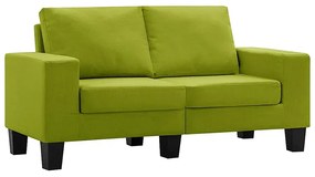 2-osobowa sofa zielona z podłokietnikami - Lurra 2Q