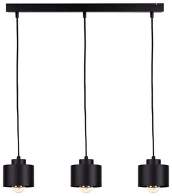 Żyrandol na lince SIMPLY BLACK 3xE27/60W/230V