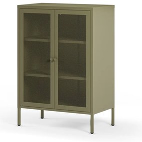 Zielona metalowa szafka 70x100x40 cm Fayna – Marckeric