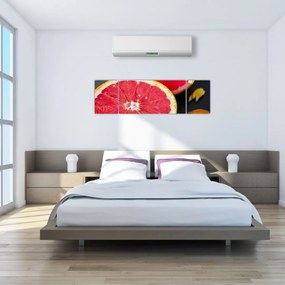 Obraz pokrojonych grejpfrutów (170x50 cm)