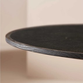 Stolik kawowy z dębu i kamienia niebieskiego, długość 70 cm - MAFRA