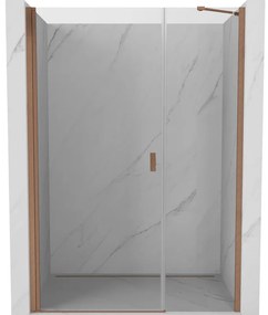 Mexen Mist-B drzwi prysznicowe uchylne 105 cm, transparent, miedź szczotkowana - 8A2-105-001-65-00