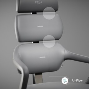 Fotel prezesa Diablo V-Modular, Shadow Grey