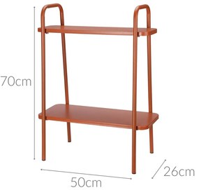 Stojak na rośliny metalowy, narożny, 70 cm