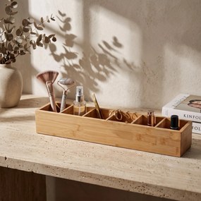 Organizer biurkowy bambusowy, 38 x 8 x 7 cm