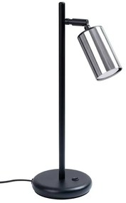 Lampka biurkowa z reflektorkiem czarny + chrom - 3X A577 T9-G42